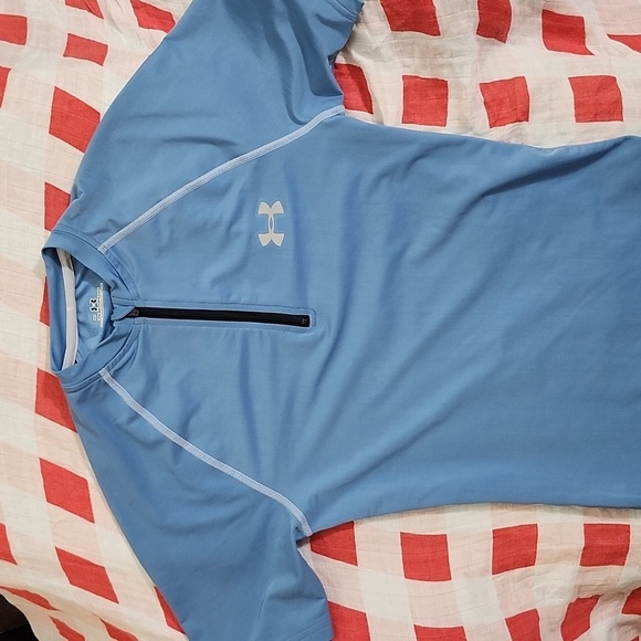 Under Armour Kids' Quarter-Zip Pullover - Small, Blue - Picture 1 of 6